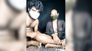 Tamil Husband and Wife have Live Sex on Strip HD Video